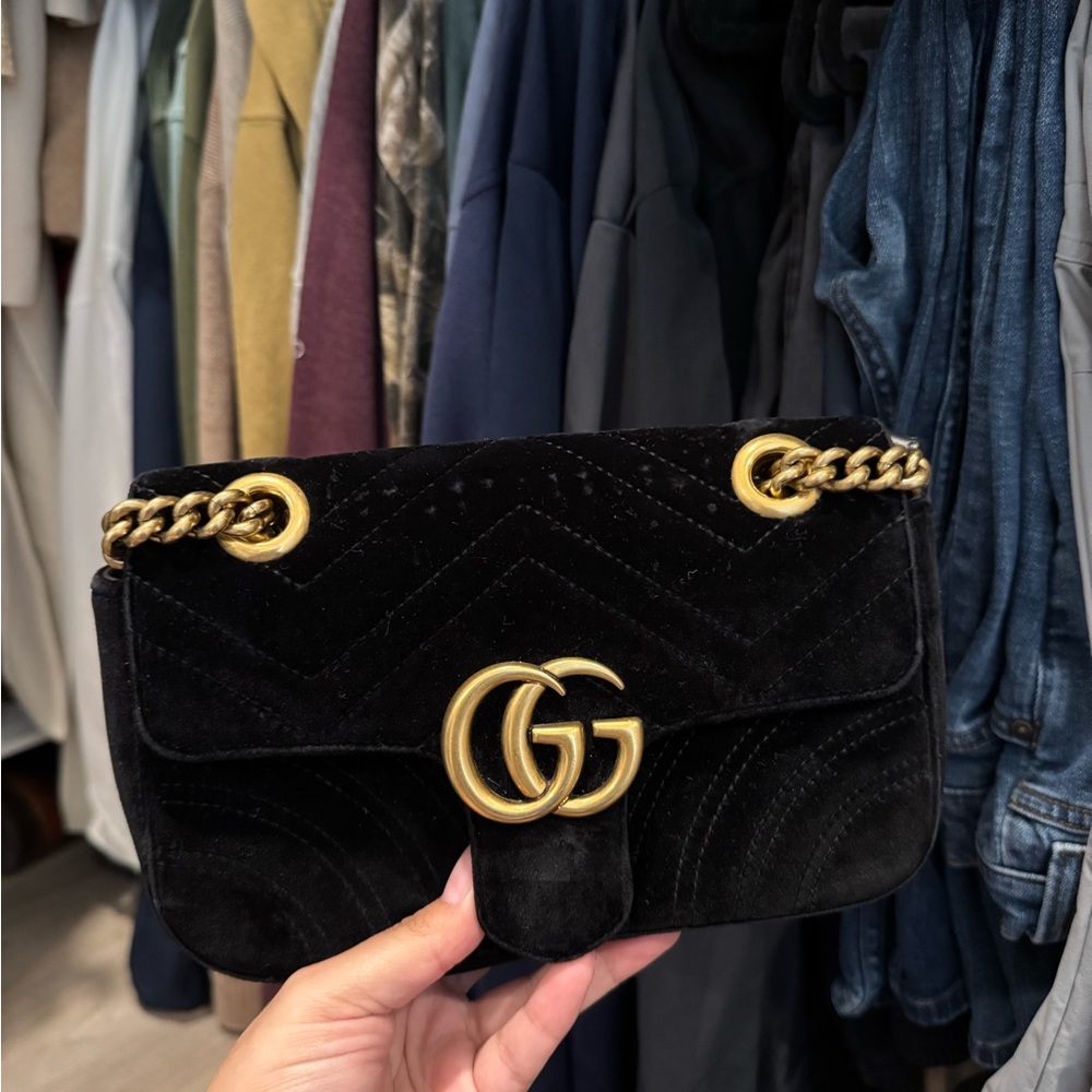 Gucci GG Marmont Velvet Crossbody